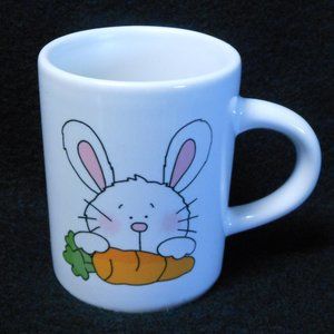 3 Oz Mini Mugs Easter Bunny Print, Set of 3